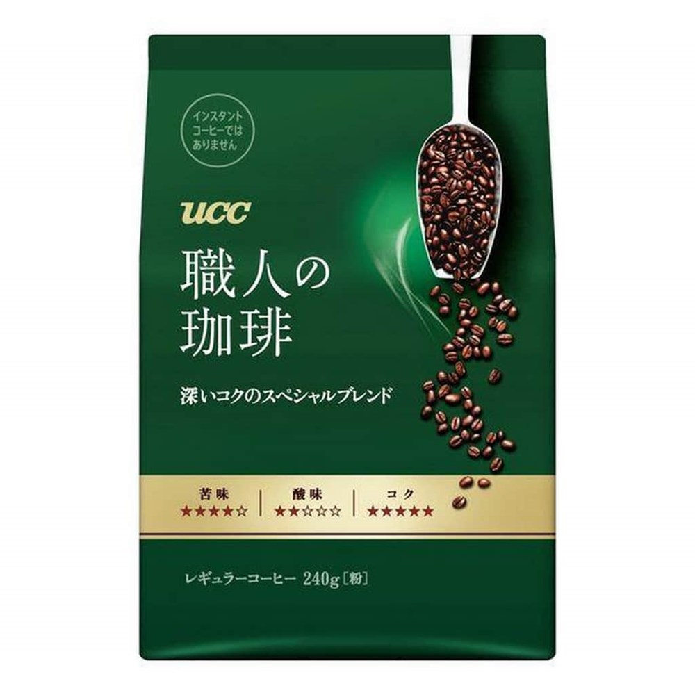 UCC職人咖啡粉 濃郁微苦味 240g UCC Special Blend Drip Coffee Black Taste 240g