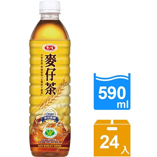 【預購】愛之味 寡糖麥仔茶590ml*24p