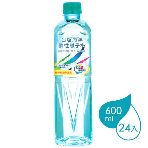 【預購】台鹽 鹼性離子水600ml(24入)