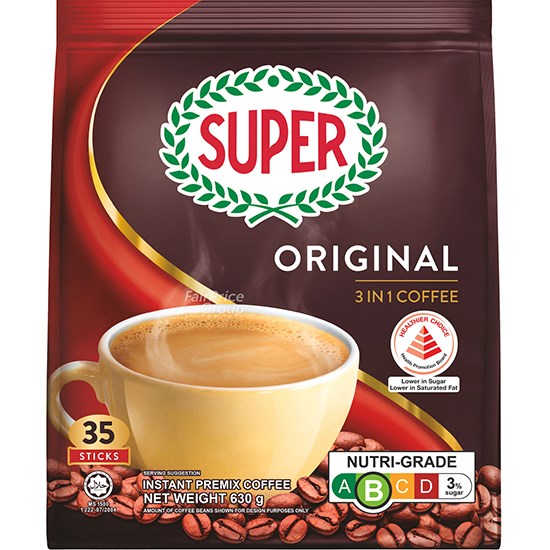 Super 原味3合1白咖啡(35p)630g