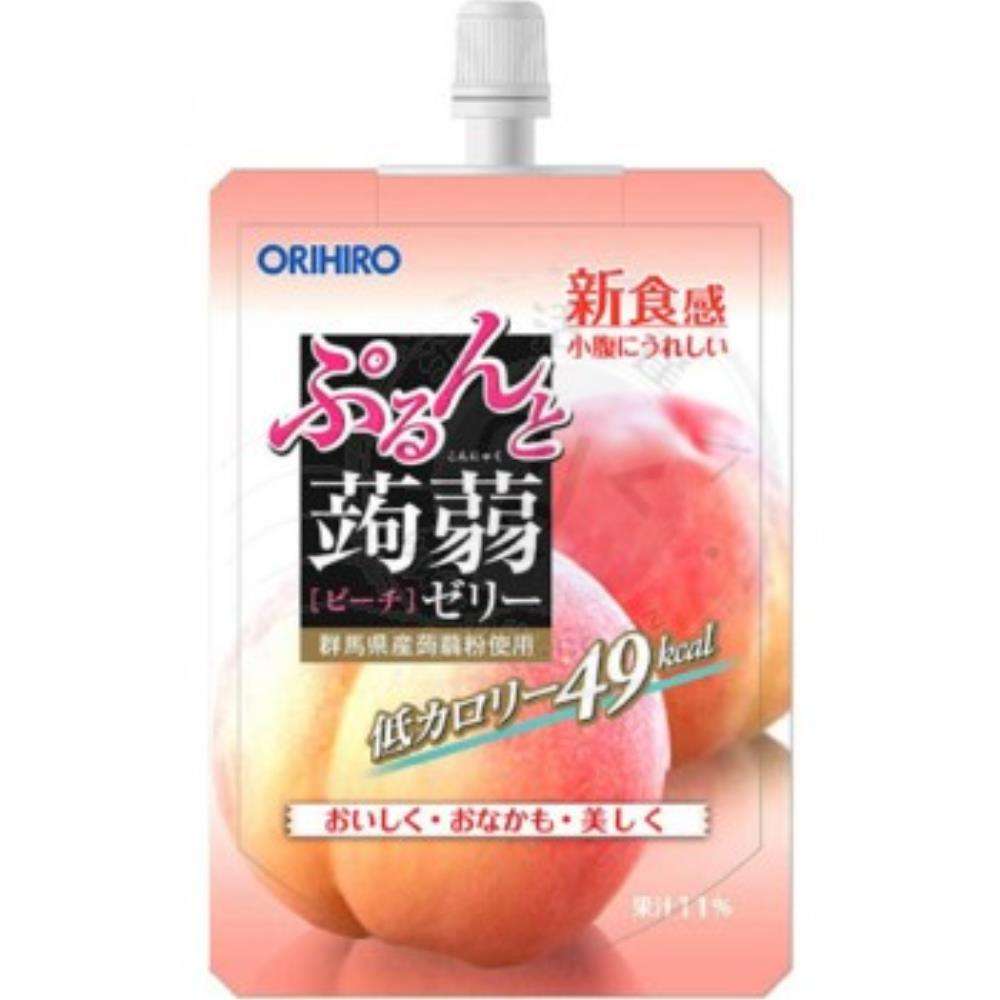 Orihiro 白桃味蒟蒻果凍(吸)130g