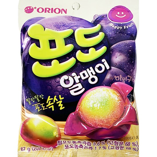 Orion 葡萄味軟糖67g
