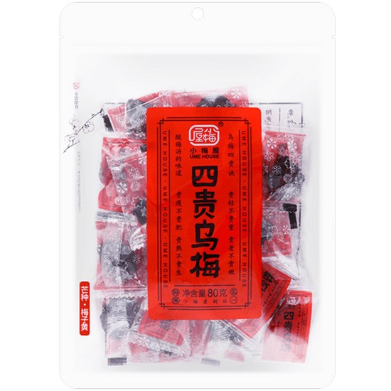 NJK生活達人線上購物中心小梅屋四贵乌梅80g,小梅屋四貴烏梅80g