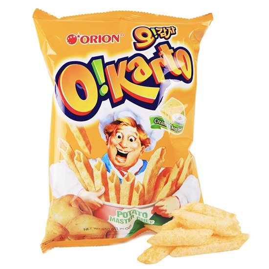 Orion 奶油芝士味空心薯條50g Orion Potato Chips Cream & Cheese 50g