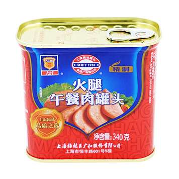 梅林 火腿午餐肉罐頭(方盒)340g