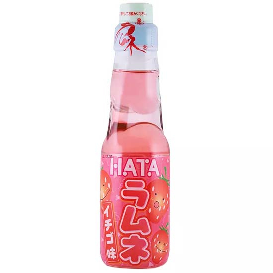 Hata 草莓味彈珠汽水200ml