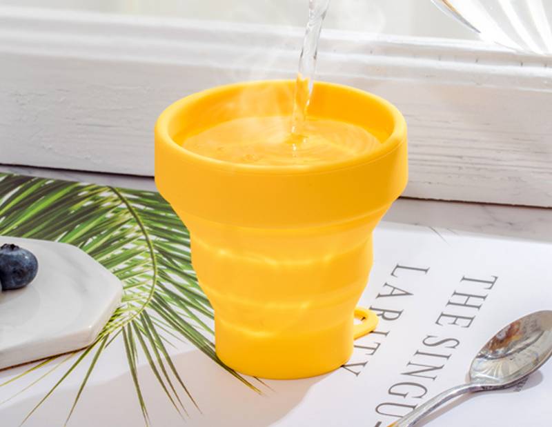 【50%OFF】硅膠折疊杯黃色180ml Silicone Collapsible Cup 180ml