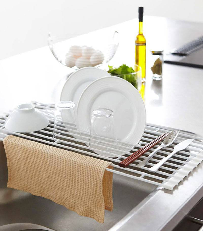 【立減$20】餐具瀝水架(58x25cm) Roll Up Dish Drying Rack (58x25cm)