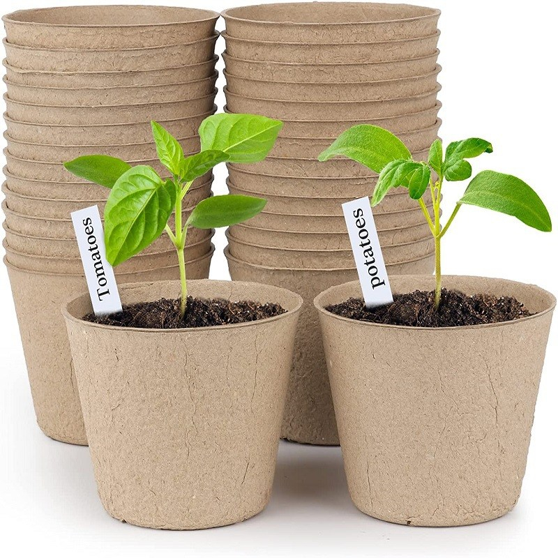 【50%OFF】可降解育苗盆(5個)8*8cm Biodegradable Plant Pot (5p) 8*8cm