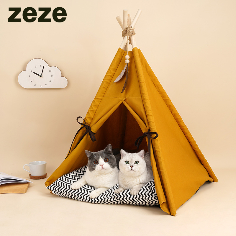 【立減$40】ZEZE 落日黃寵物帳篷 Indoor Pet Tent