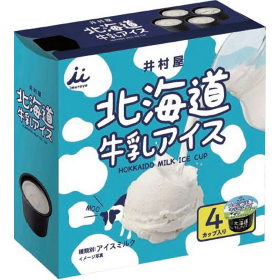Imuraya 北海道牛奶味冰淇淋(4入)360ml Imuraya Ice Cream Hokkaido Milk(4p) 360ml