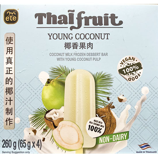 ETE 椰香果肉冰棒(4支)260g ETE Coconut Milk Ice Bar Young Coconut (4p) 260g