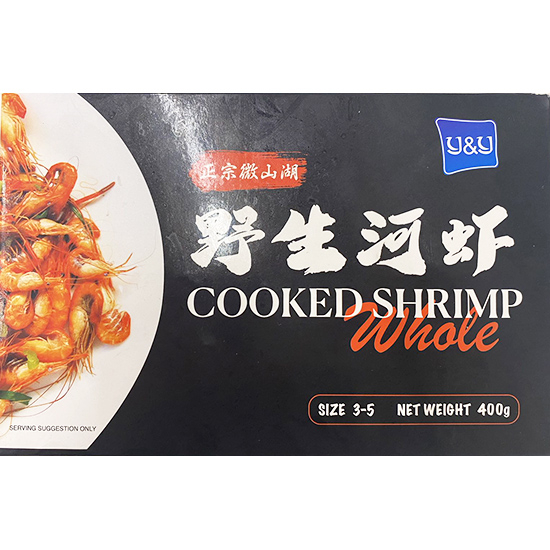 Y&Y 冷凍野生河蝦400g Y&Y Frozen Cooked Shrimp 400g