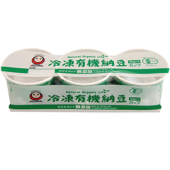 Azuma 冷凍有機納豆(3入)120g Azuma Frozen Fermented Natto Organic (3p) 120g