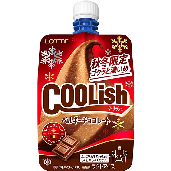 Lotte 巧克力味吸吸冰淇淋140ml Lotte Coolish Pouch-Style Ice Cream Chocolate 140ml