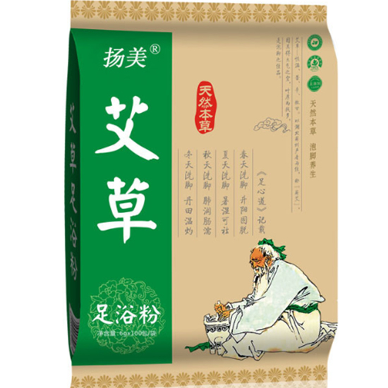 揚美 艾草足浴粉(100入)600g Yangmei Asiatic Wormwood Foot Bath Powder (100p) 600g