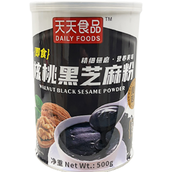 天天食品 即食核桃黑芝麻粉(罐)500g Daily Walnut & Black Sesame Powder 500g