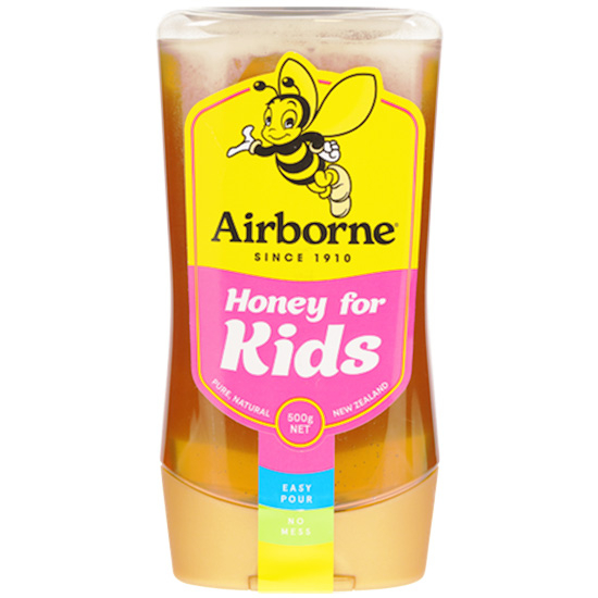 Airborne 擠壓式兒童蜂蜜(液態)500g Airborne Liquid Honey For Kids 500g
