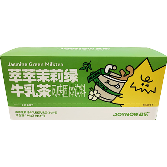 及樂 茉莉綠牛乳茶固體飲料(3入)114g