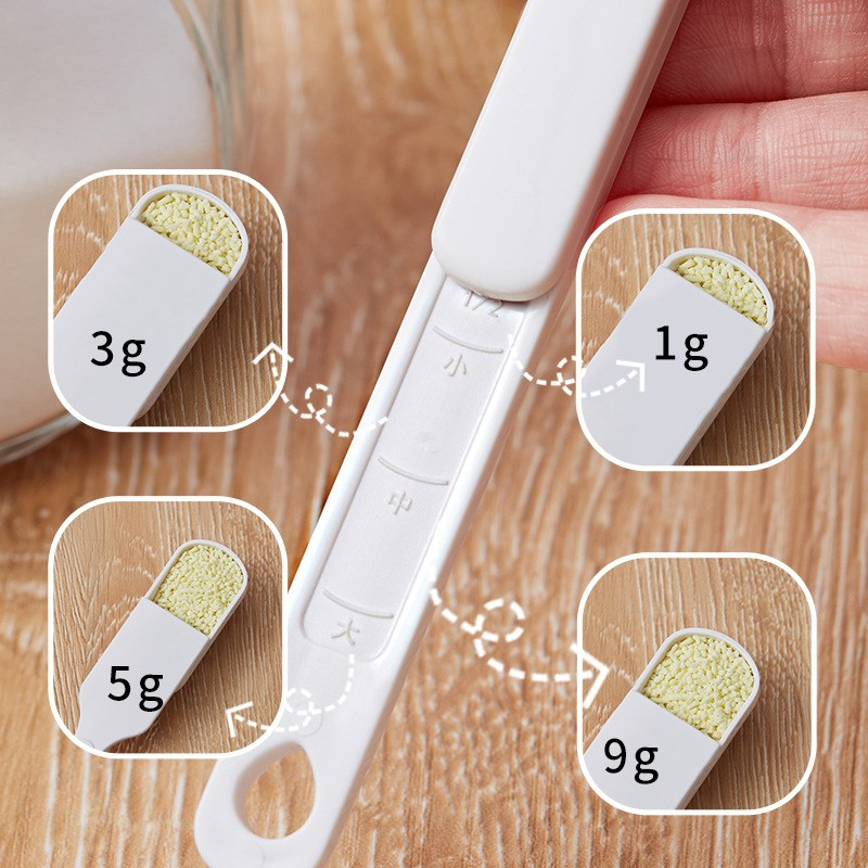 滑蓋可調式劑量勺 Adjustable Measurement Spoon