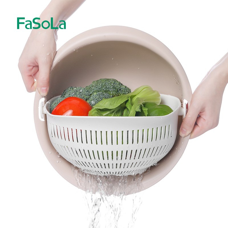 Fasola 雙層瀝水盆 Fasola Fruit&Vegetable Washing Basket