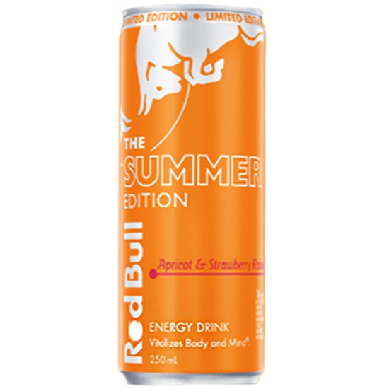 紅牛 夏季版 草莓&杏子味能量飲料250ml Red Bull Summer Edition Energy Drink Apricot & Strawberry 250ml