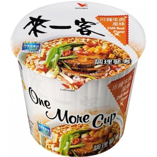 統一 來一客川辣牛肉杯麵67g TI OM Cup Noodle Chilli Beef 67g