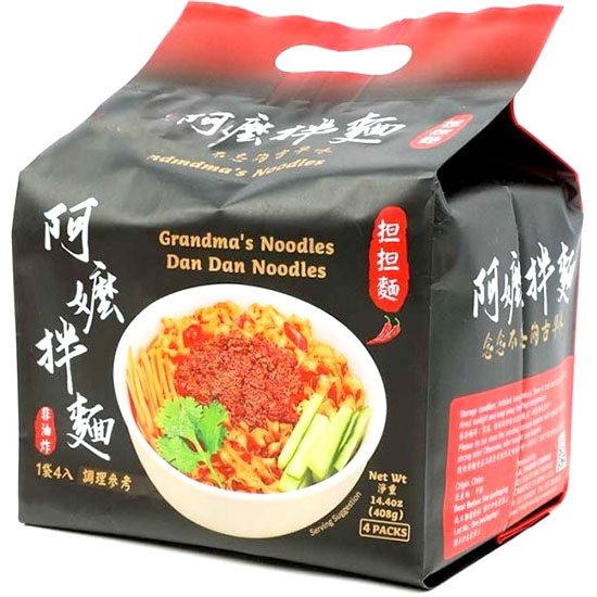 阿嬤拌麵 擔擔麵(4入)408g Grandma's Noodle Dried Dan Dan Noodle (4p) 408g
