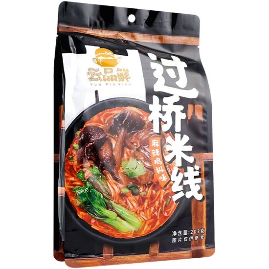 云品鮮 麻辣雞樅味過橋米線223g YPX Instant Rice Noodle Ma-La Mushroom 223g