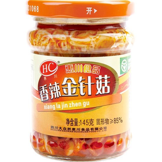 惠川 香辣味金針菇145g Pickled Golden Mushroom Hot & Spicy 145g
