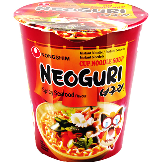 Nongshim 辣海鮮烏冬麵(杯)62g Nongshim Neoguri Ramyun Spicy Seafood 62g