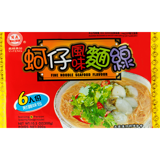義峰 蚵仔風味麵線(6人份)300g Yifeng Fine Noodle Seafood 300g