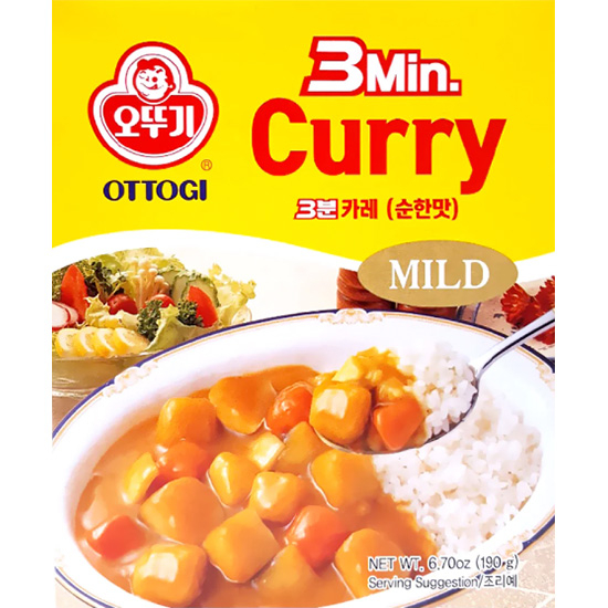 Ottogi 3分鐘速食中辣咖喱醬190g Ottogi 3 Mins Instant Curry Medium Hot 190g