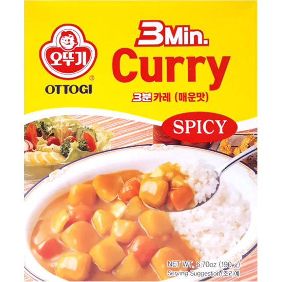 Ottogi 3分鐘速食辣味咖喱醬190g Ottogi 3 Mins Instant Curry Spicy 190g