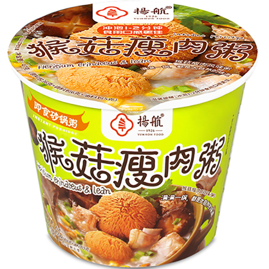 揚航 猴菇瘦肉粥(杯)47g Yanghang Preserved Porridge Mushroom & Pork 47g