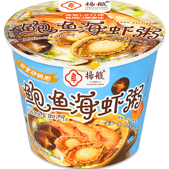 揚航 鮑魚海蝦粥(杯)47g Yanghang Preserved Porridge Abalone & Shrimp 47g