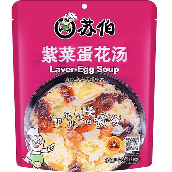 蘇伯 紫菜蛋花湯(4入)32g