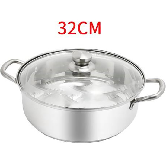 華新 304不鏽鋼火鍋32cm HUAXIN 304 Stainless Pot 32cm