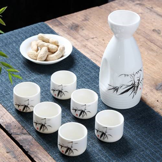 陶瓷清酒套裝(竹) Sake Set (Bamboo)