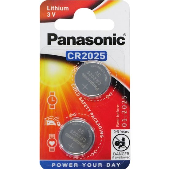 Panasonic 紐扣電池CR2025(2入) Panasonic Lithium Battery 3v Coin 2025 2pk