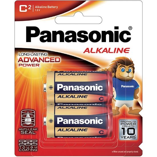 Panasonic Alkaline C 電池(2入) Panasonic C Battery Alkaline 2pk