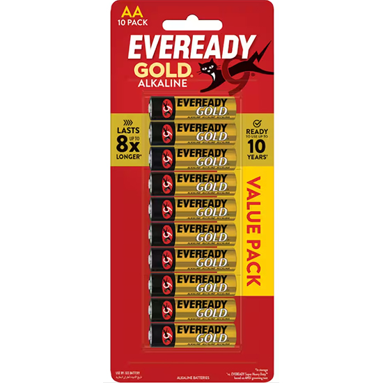 Eveready AA 超級耐用電池(10入) Eveready Super Heavy Duty AA Battery 10pk