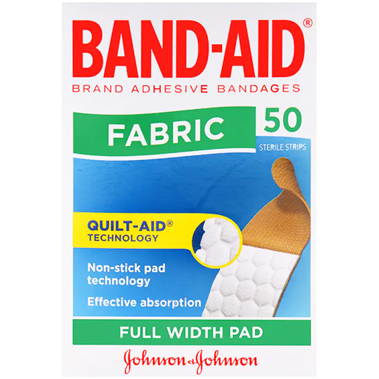 Band-Aid 邦迪布質料創口貼 50片 Band Aid Plasters Flex Fabric Strips 50pc