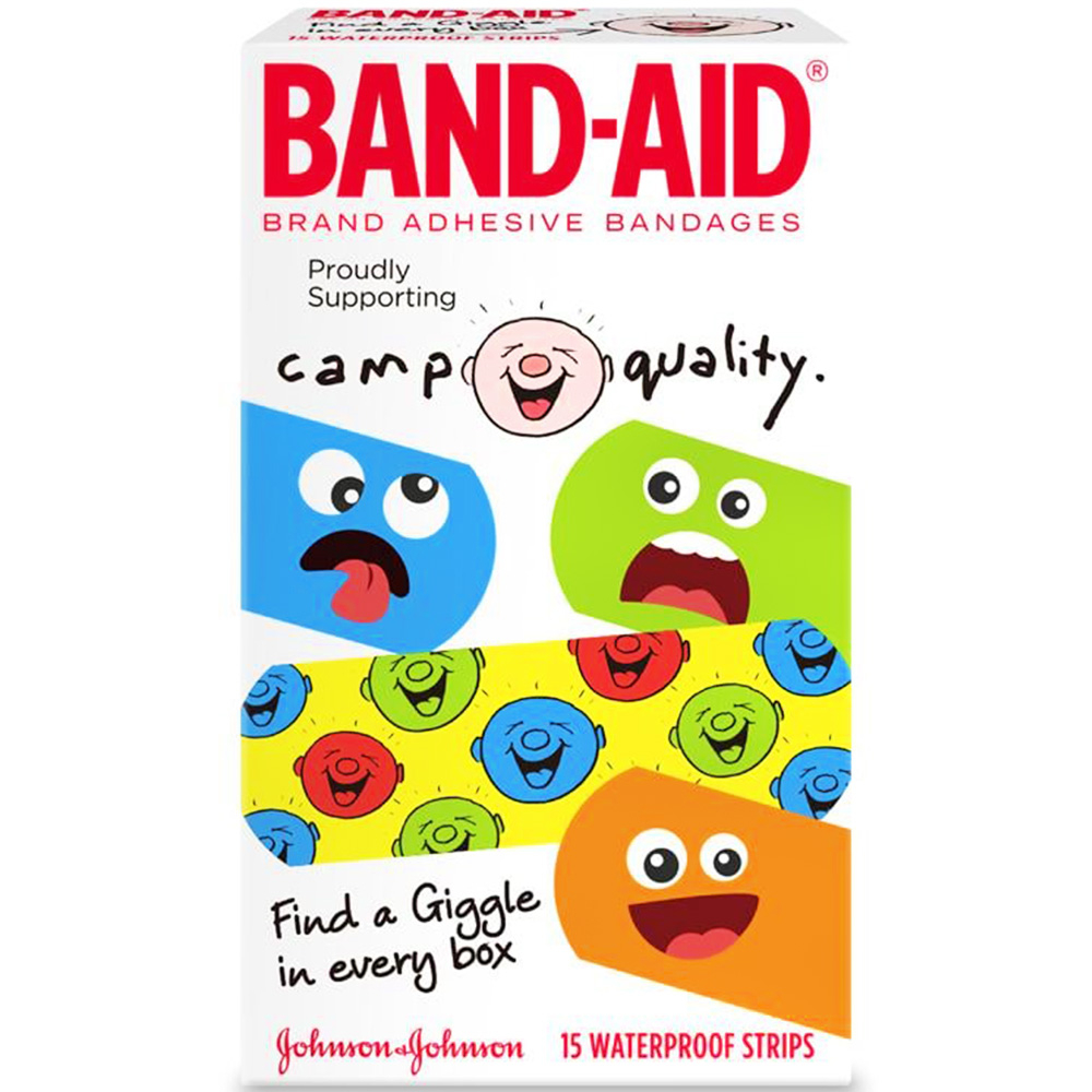 Band-Aid x Camp Quality 邦迪五彩創口貼 15pc Band-Aid x Camp Quality Strips 15s