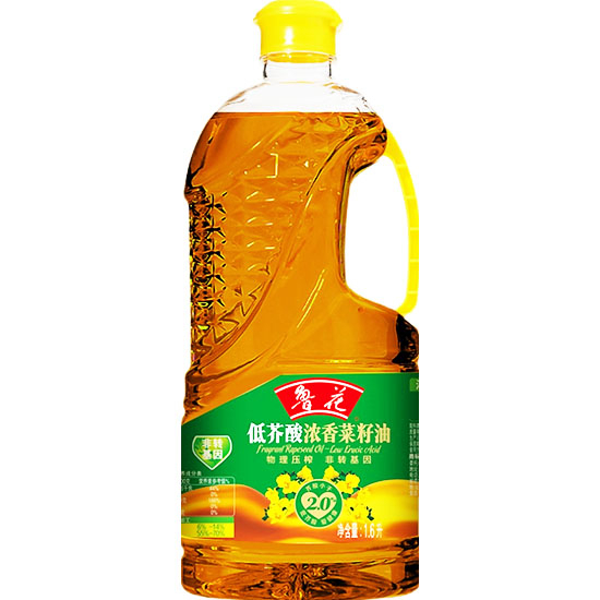 魯花 低芥酸濃香菜籽油1.6L Luhua Fragrant Rapeseed Oil Low Erucic Acid 1.6L