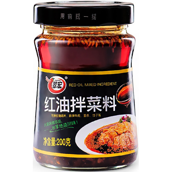 翠宏 紅油拌菜料200g Cuihong Spicy Red Chilli Oil Dressing 200g