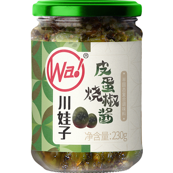 【賞味期20.05.2024】川娃子 皮蛋燒椒醬230g 【Best Before 20.05.2024】CWZ Green Pepper Sauce 230g