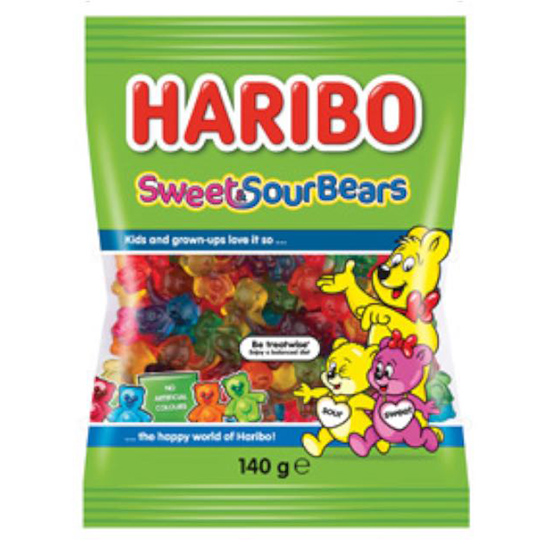 Haribo 甜酸味小熊軟糖140g