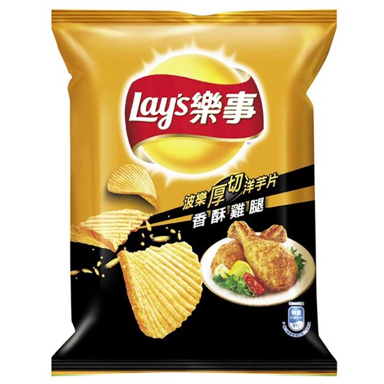 樂事 香酥雞腿波樂厚切洋芋片34g Lay's Thick Cut Potato Chips Chicken 34g