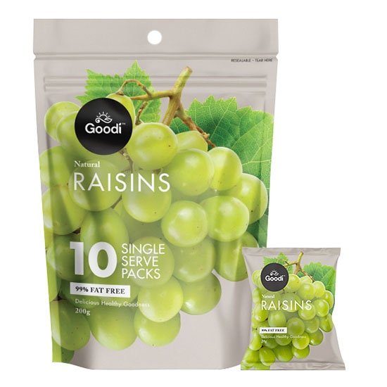 Goodi 新疆葡萄乾(10包)200g Goodi Natural Raisins (10p) 200g